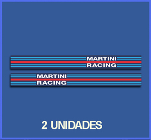 即納 マルティーニ レーシング MARTINI RACING 70mm x 5mm 2枚セット ステッカー《送料無料》残り2点