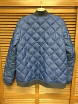 NIKE MODERN REVERSIBLE BOMBER DOWN JACKET 紺×青 L USED リバーシブル キルティング ダウン_画像2