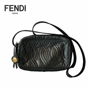 FENDI フェンディ bag バッグ ポーチ ショルダー 肩掛け ブラック 黒 レディース 中古