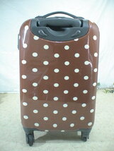 668　茶色　TSAロック付　鍵付　 スーツケース　キャリケース　旅行用　ビジネストラベルバック_画像3
