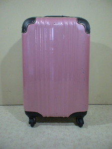 836　SKIPIO　ピンク×黒　TSAロック付　スーツケース　キャリケース　旅行用　ビジネストラベルバック