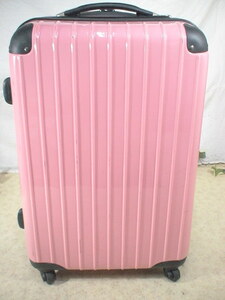 913　ピンク　TSAロック付　スーツケース　キャリケース　旅行用　ビジネストラベルバック