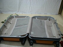 672　sain tima　オレンジ　鍵付　 スーツケース　キャリケース　旅行用　ビジネストラベルバック_画像8