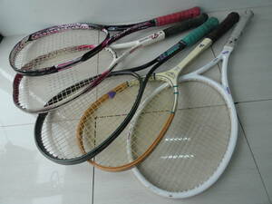 ★USED YONEX MIZUNO YAMAHA KAWASAKI テニス　ラケット　まとめ　庭球　10本セット　ジャンクあり　硬式　軟式　現状品　z02702