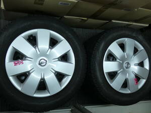 ★USED 千葉市引取り限定　YOKOHAMA　4本　スタッドレス 冬用タイヤ　雪道　ICE GUARD 175/65R14 日産ホイール　現状品　z02770