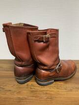 [REDWING] PT91 8271 オロラセット スチールトゥ レザーエンジニアブーツ 6.5D USA製 赤茶 レッドウイング_画像2