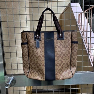 COACH コーチ トートバッグ F70588 ベージュ系【代官山11】