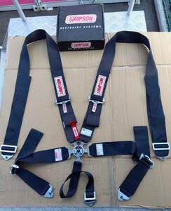  Simpson SIMPSON cam-lock 3 -inch 5P 5 point seat belt black Turn buckle racing Harness 
