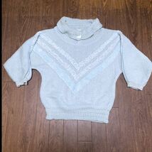 70s 80s 90s VINTAGE LADIES KNIT ビンテージ レディース 変形 ニット 古着 USA S 美品 七分袖_画像1