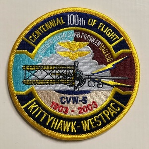 米海軍 CV-63 / VAQ-136 航空100周年記念パッチ