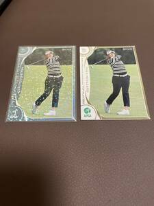 EPOCH 2022 JLPGA 日本女子プロゴルフ TOP PLAYERS インサートカード　パラレル版　レギュラーカード2枚セット　宮里美香