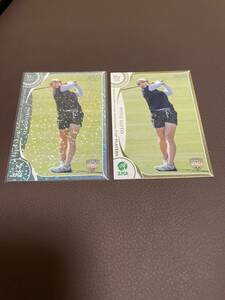 EPOCH 2022 JLPGA 女子プロゴルフ TOP PLAYERS 女子ゴルフ　インサートカード　レギュラーパラレルカード2枚セット　後藤未有　ルーキー