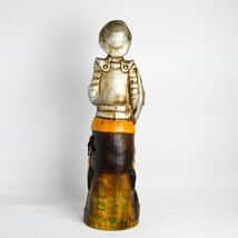 スペイン ワインボトルケース OURO社 木彫 木製飾りケース ドン・キホーテ 木彫_画像7
