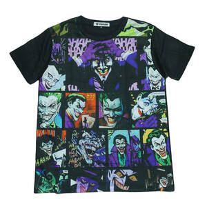 ジョーカー JOKER アメコミ バットマン ストリート系 映画好き デザインTシャツ メンズ 半袖 ★tsr0525-blk-m