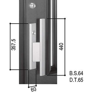 YKK　プッシュプルハンドル　HHJ-0146　左勝手 　送料無料　kenz