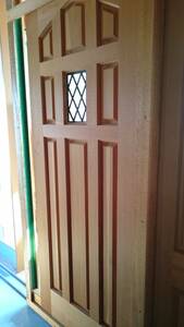  exhibition goods * unused wooden import door Simpson external door Tudor #4040 exterior door 