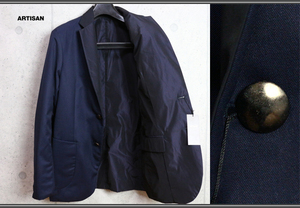  new goods aruchi The n[. sphere. excellent article ] cotton inside metal . reversible jacket L navy blue regular price 7.4 ten thousand jpy /ARTISAN2