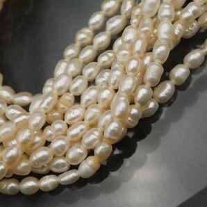 P36 淡水真珠 パール ブレスレット 10連 デザイン ゴールド 6月誕生石の画像3