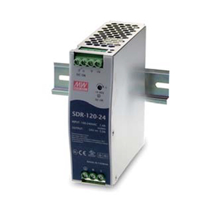 4651(1個) スイッチング電源 12V/10A/120W (DINレール対応) ミンウェル (SDR-120-12)