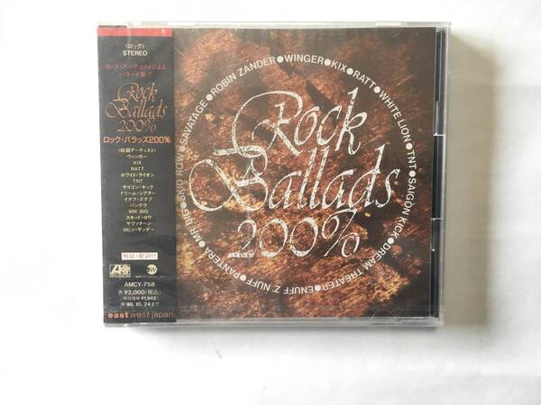 ROCK BALLADS 200％　WINGER RATT PANTERA SIGON KICK TNT　PROMO　新品