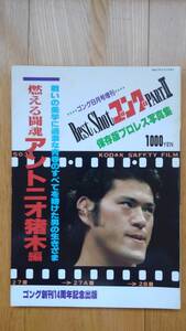 ベスト・ショット・ゴングⅡ ☆ 燃える闘魂 アントニオ猪木 編 昭和57年 ゴング8月号増刊 写真集 プロレス 希少 格闘技 雑誌 本