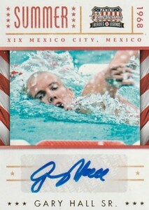 2012 PANINI AMERICANA OLYMPICS Gary Hall Sr. Auto #/99 直筆サインカード メキシコ ミュンヘン 五輪銀