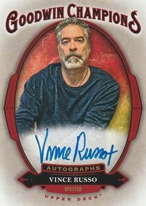 2020 UD GOODWIN CHAMPIONS Vince Russo Auto 直筆サインカード WRITER