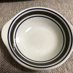 昭和レトロ ストーンウェア maiko レインボーライン サークル 4枚セット ボウル  スープ皿 の画像5