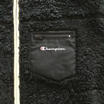 新品・未使用　チャンピオン　ボアフリースロングジャケット　◆ M ◆ CW-Q612 ブラック_画像6