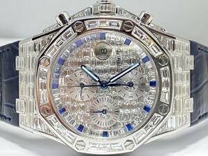  Audemars Piguet Royal дуб offshore Chrono WG ковш diamond все бриллиант 