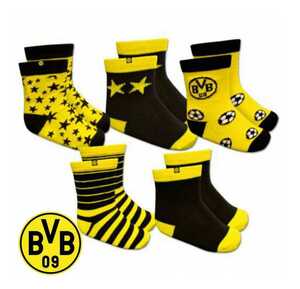 BVB ドルトムント 幼児向けソックス 5足セット 9-10cm 靴下 サッカー