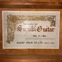 Suzuki F-100 Acoustic Guitar アコースティックギター スズキ -GrunSound-x919-_画像5