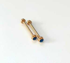 18mm rug pin tube screw blues tone rose Gold [ correspondence ] Cartier Pacha 35/C Cartier after market goods 