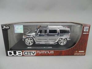  limited goods [Jada toys] DUB CITY 1/24 Hummer H2 plating die-cast rare collector collection 