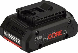 BOSCH ボッシュ Li-ion バッテリ－ ProCORE18V4.0 電池 電動工具 充電式 用 バッテリ 建築 建設 電設 電工 職人 土木 容量：18V / 4.0Ah