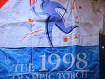 1998長野オリンピックの聖火リレーランナーウィンドブレーカー上下　 (JOCゴールドピン)_画像2