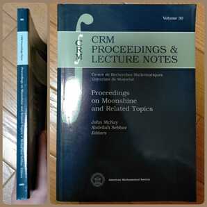Proceedings on Moonshine and Related Topics (CRM Proceedings & Lecture Notes) AMS, 2001 美本/匿名配送/送料無料/数学洋書/英語