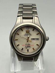 Y11002 ELGIN USA TITANIUM エルジン FK-1251-C ソーラー シェル文字盤 メンズ腕時計 稼働品