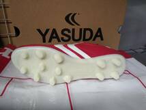 限定 ヤスダ YASUDA サッカーシューズ サッカースパイク 固定式 Ligaresga Pro YSD-F20.001.0201W RED/WHT 27,5cm _画像2