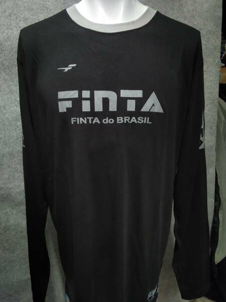 フィンタ Finta サッカーウェア フットサルウェア 極暖 長袖プラクティスシャツ FT8831 0500(ブラック) Lサイズ 