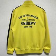 [即決古着]PEANUTS/ピーナッツ/SNOOPY/スヌーピー/ジャージ/トラックトップジャケット/イエロー×ネイビー/Sサイズ_画像2