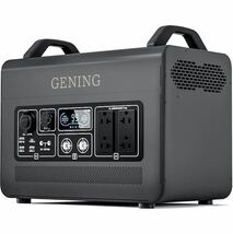 GENING ポータブル電源 2000 蓄電池 400000mAh/1536Wh 大容量 AC高出力2000W(サージ4000W) リン酸鉄リチウムイオン_画像1