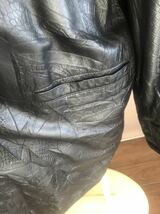 レザージャケット レザーコート 100%leather CRISTIANO DI THIENE フリーサイズ レディース_画像5