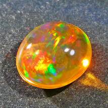 遊色抜群！！◆天然ファイヤーオパール 2.91ct◆ Fire Opal 遊色 裸石 ジュエリー　_画像1