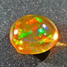 遊色抜群！！◆天然ファイヤーオパール 2.91ct◆ Fire Opal 遊色 裸石 ジュエリー　_画像3