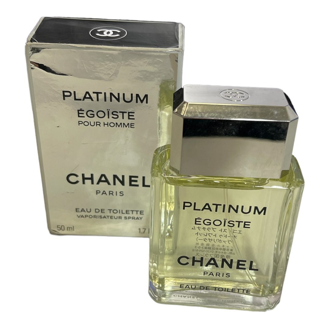 2023春の新作香水注目 ほぼ新品 CHANEL シャネルエゴイストプラチナムオードトワレ 50ml