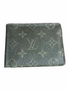 L16060RK【中古品】LOUIS VUITTON ルイヴィトン M60895 モノグラム ポルトフォイユ ミュルティプル 二つ折り 財布 ウォレット ブラウン系