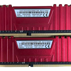 A30010RF【中古品】Corsair VENGEANCE LPX 16GB(8GBx2) DDR4-2133 2個セット 箱なし 本体のみの画像3