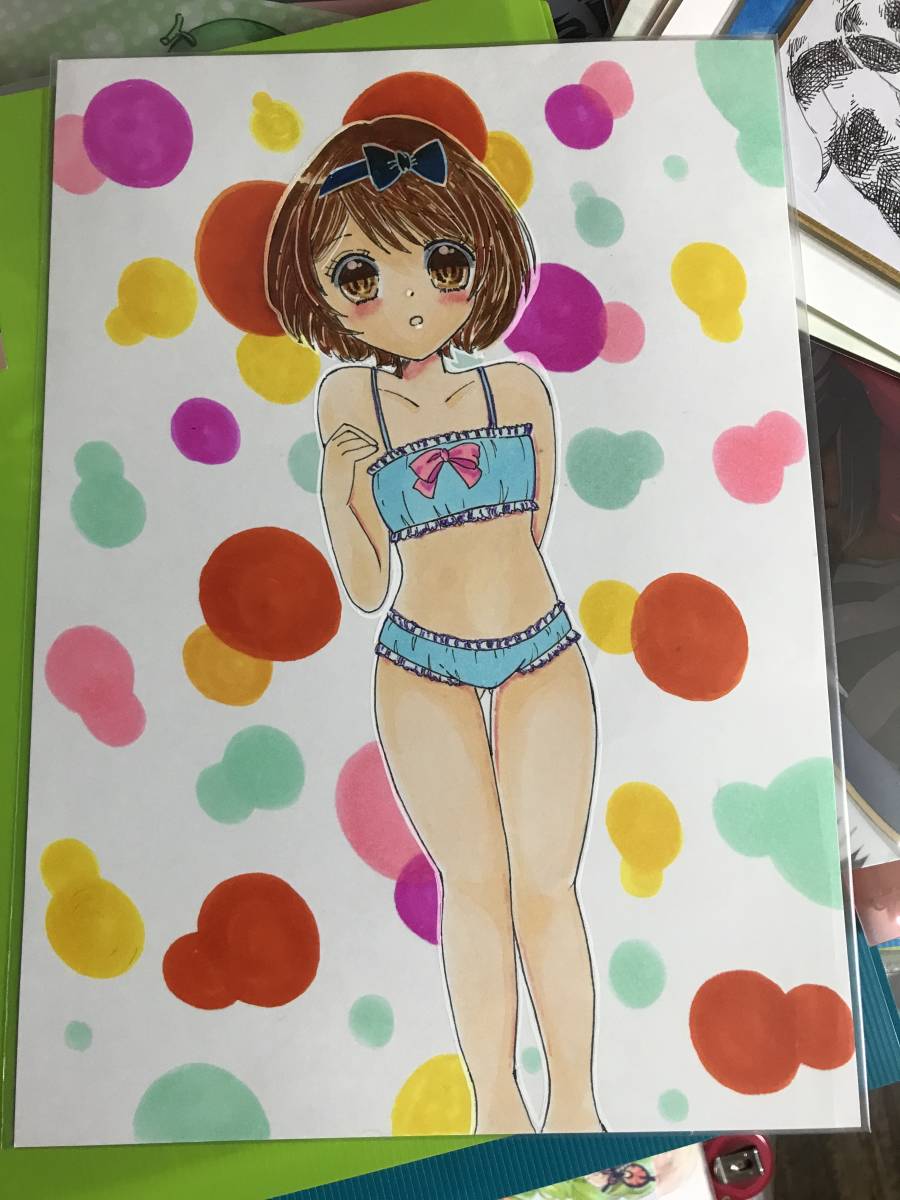 Yui Aoi underwear/handwritten illustration, comics, anime goods, hand drawn illustration