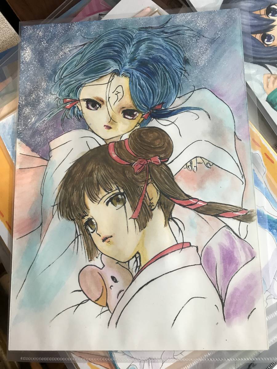 Miyu and Reiha/Handwritten illustration, comics, anime goods, hand drawn illustration